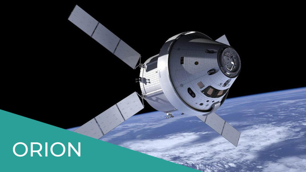 Render della sonda spaziale Orion